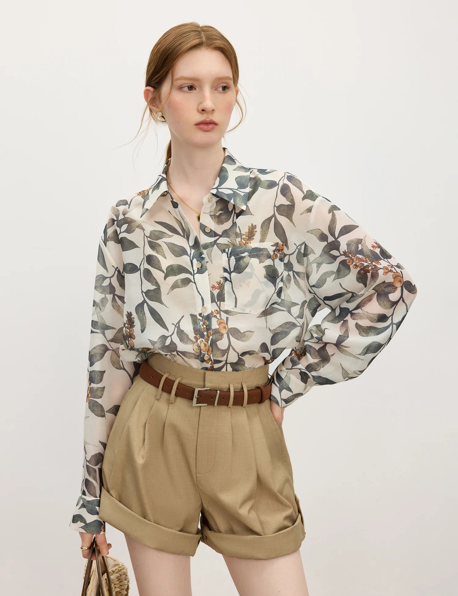 Chemise Imprimée Florale Élégante pour Femmes